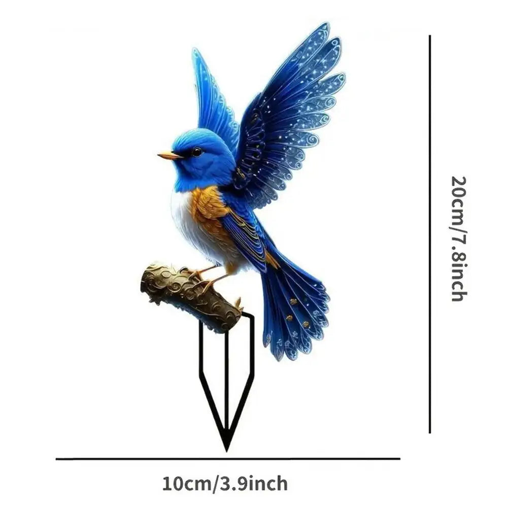 2D Acrylic Duck Garden Stake – Waterproof Bird Ornament Garden Stake Ornament Zpaxo