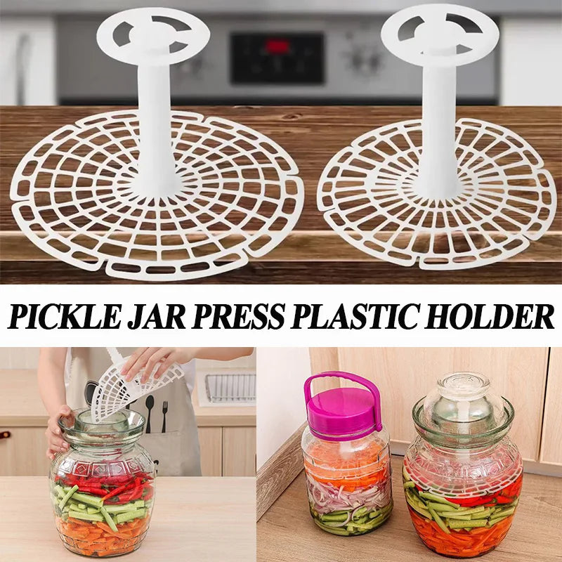 1pc Pickle Jar Press Plastic Holder For Compaction In Kimchi Jar Pickle Jar Tool Home Making Kimchi Kitchen Gadgets Zpaxo