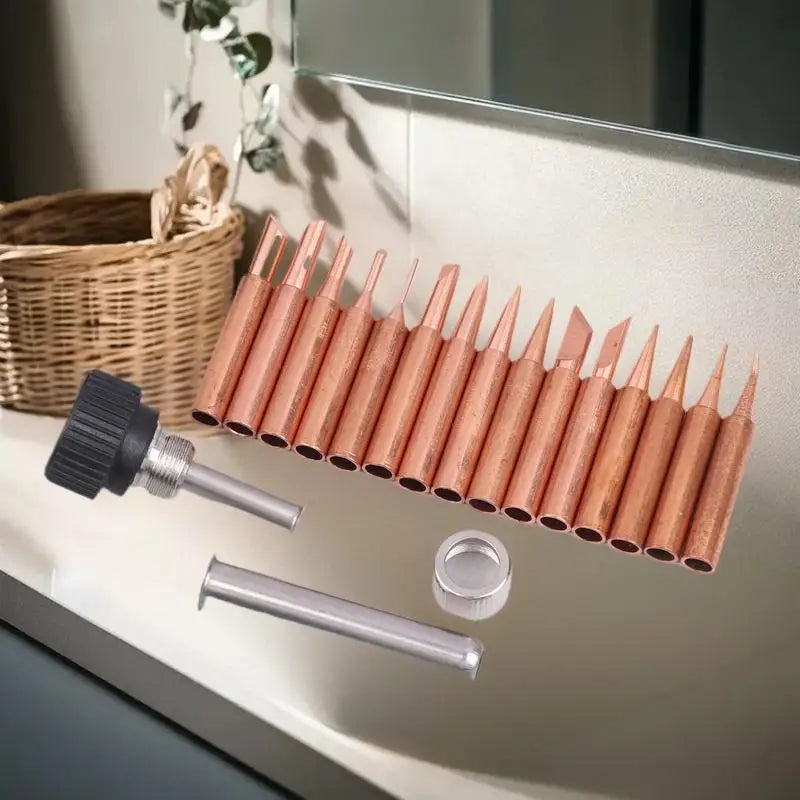 Durable 900 Pure Copper Non-magnetic Soldering Tip Electric Iron Zpaxo