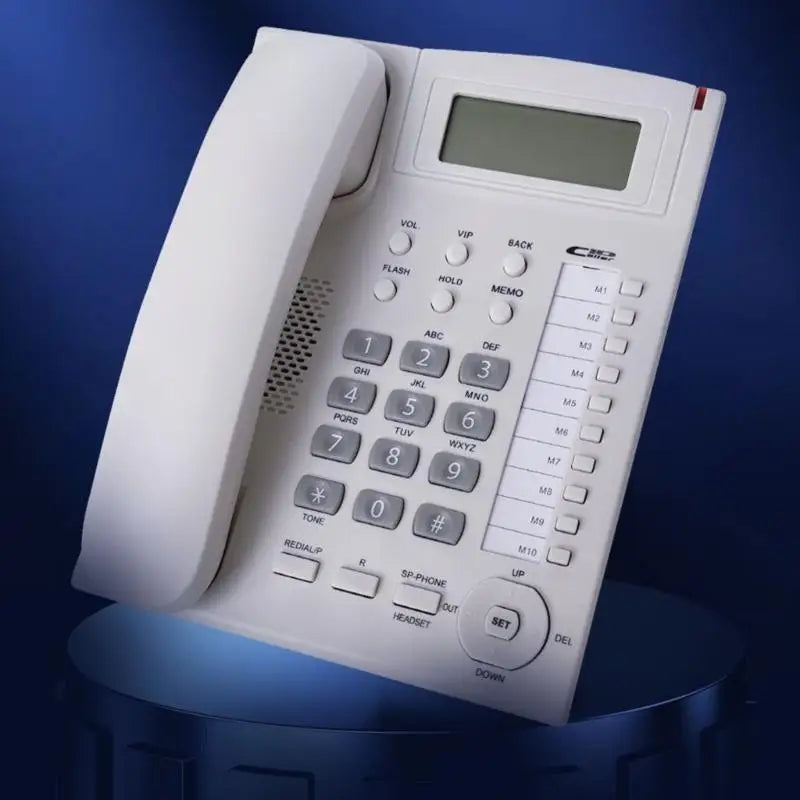 652F Corded Telephone Desktop House Phone Emegency Elderly Big Button Zpaxo