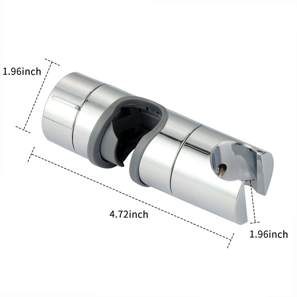 Shower Head Holder 18-25MM Diameter Adjustable Hand Shower Bracket for Slide Bar Polished Chrome Replacement Handheld Zpaxo