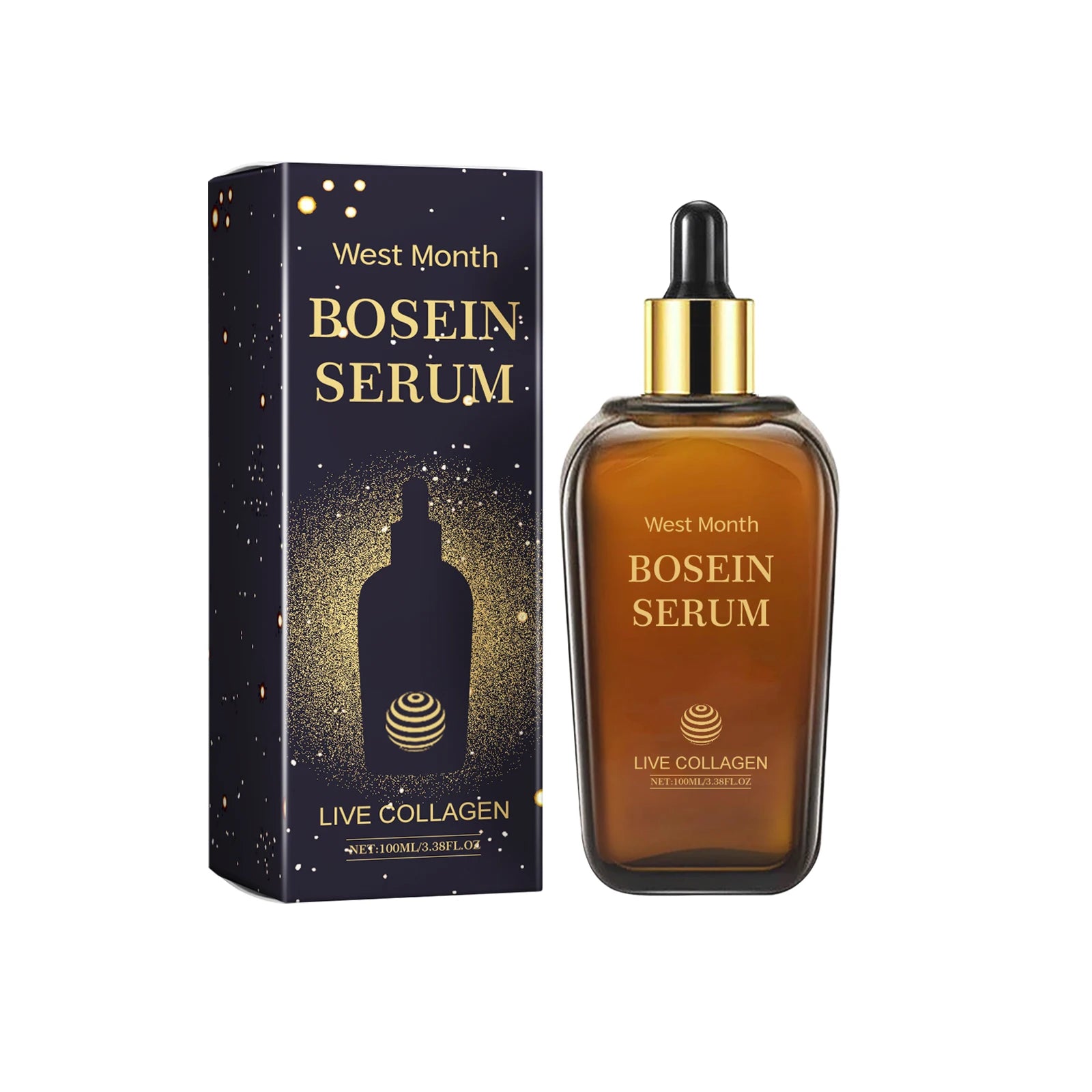 WEST MONTH Bosein Brightening Collagen Face Serum 100ml Brightening Face Serum Zpaxo 100ml Boxed