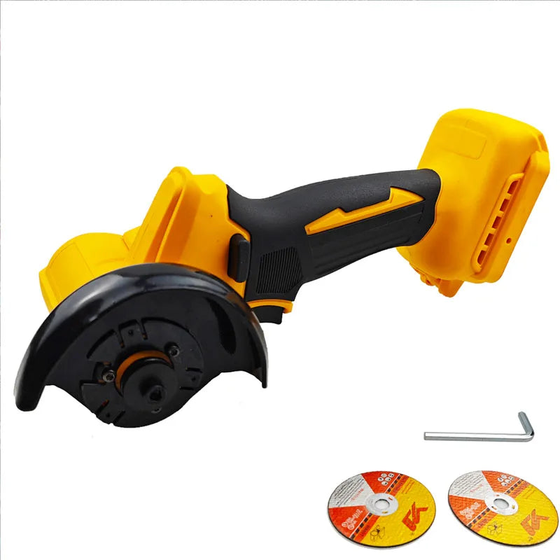Mini Angle Grinder Cordless Polishing Machine Diamond Cutting 2 Disc