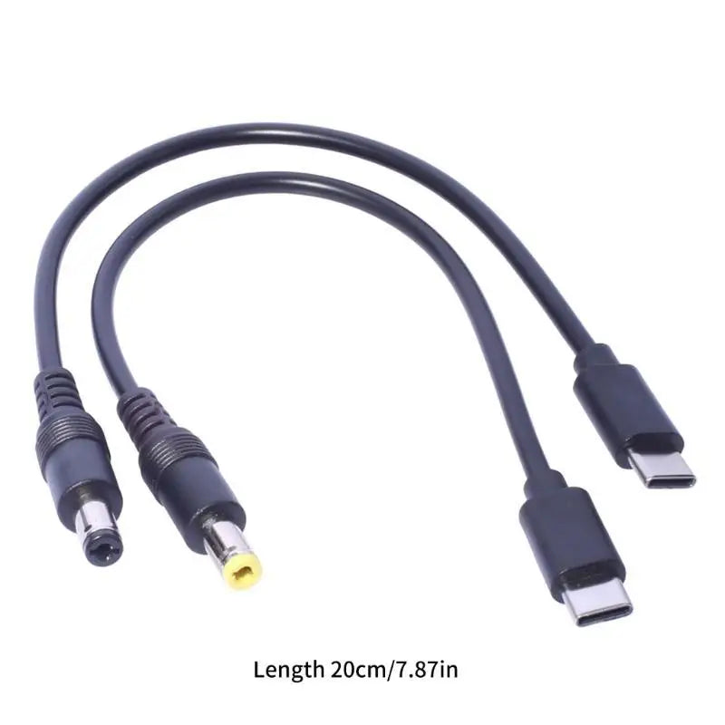 652F Versatile Tablet Charging Cable, Type C to DC5.5X2.1mm Male Cable Zpaxo