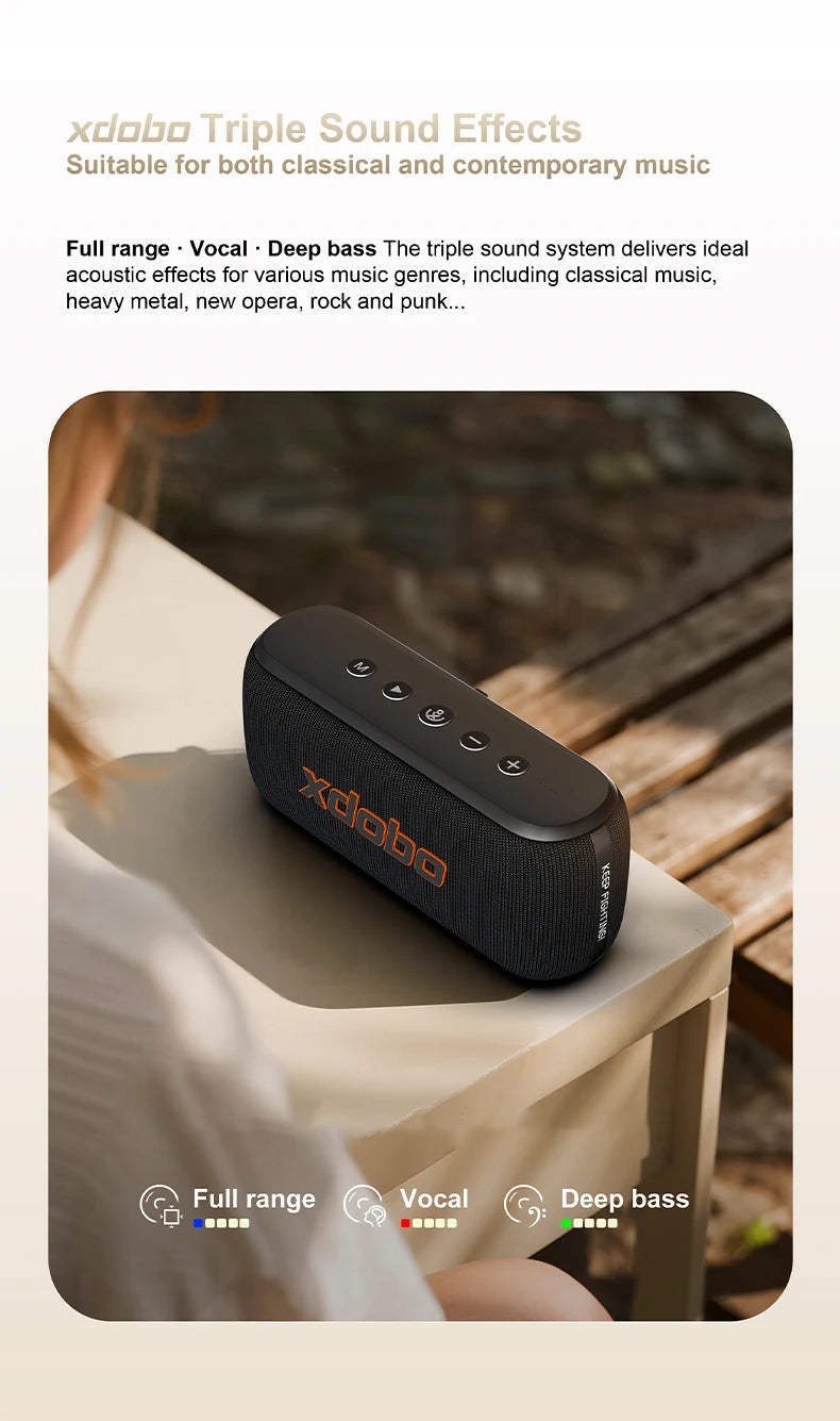 60W Soundbar XDOBO X8IV Wireless Subwoofer Bluetooth Speaker 8000mAh Zpaxo