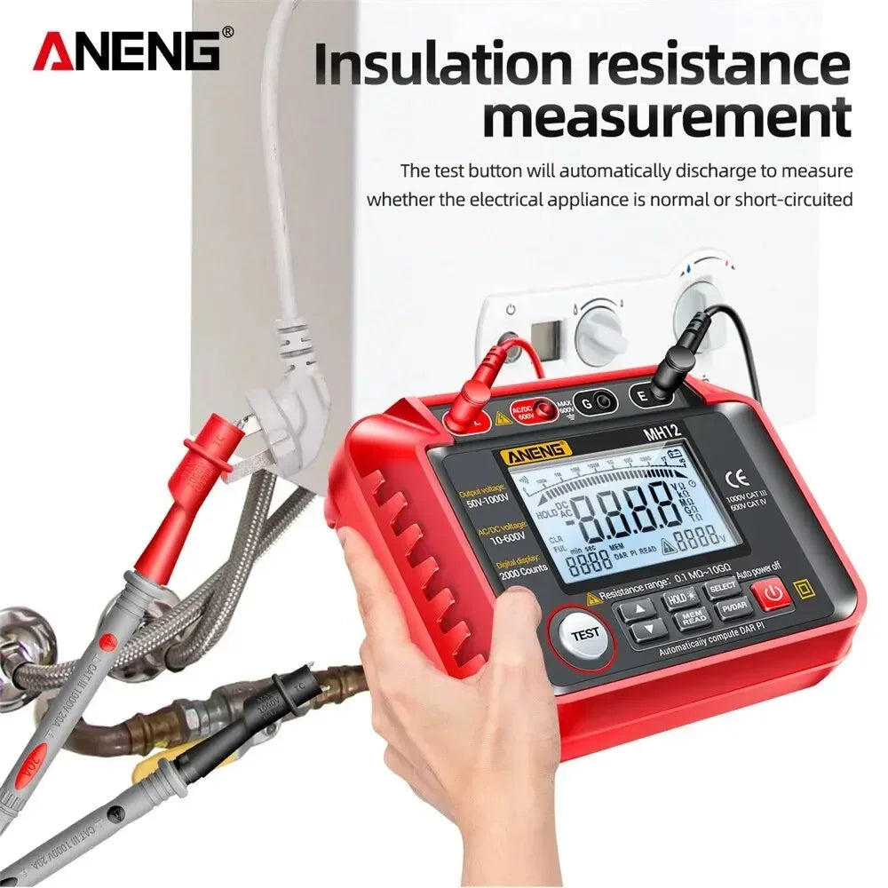 ANENG Digital Megohmmeter Meters Insulation Earth Resistance Meter Zpaxo