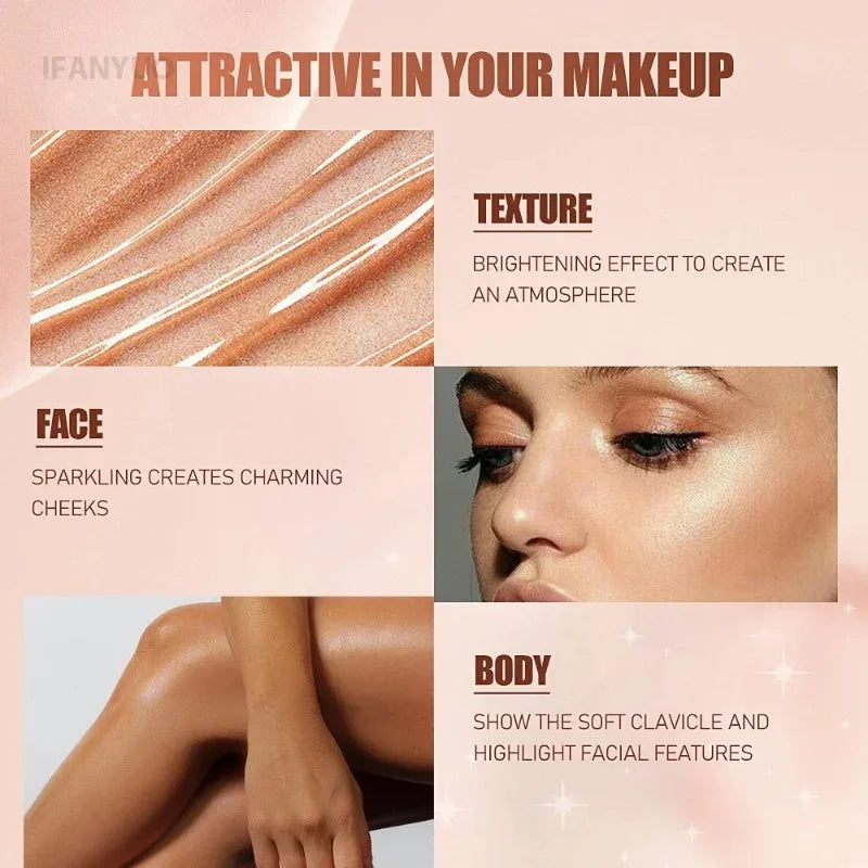 Liquid Pearlescent Foundation Moisturizing Coverage Concealer 3D