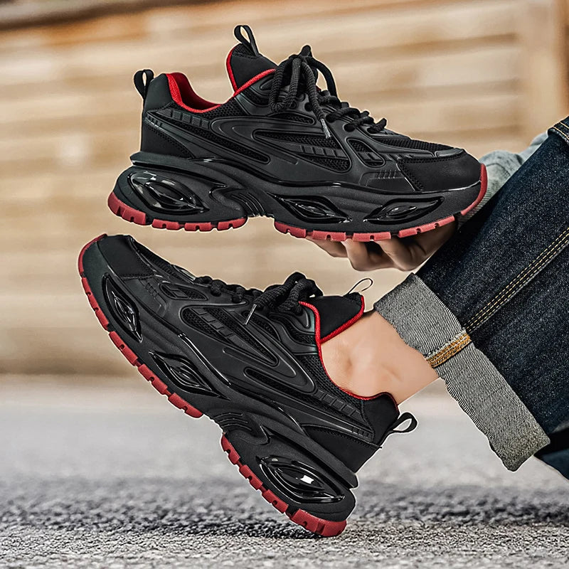 Men's Casual Sneakers Luxury Trainer Shoes Breathable Race Running