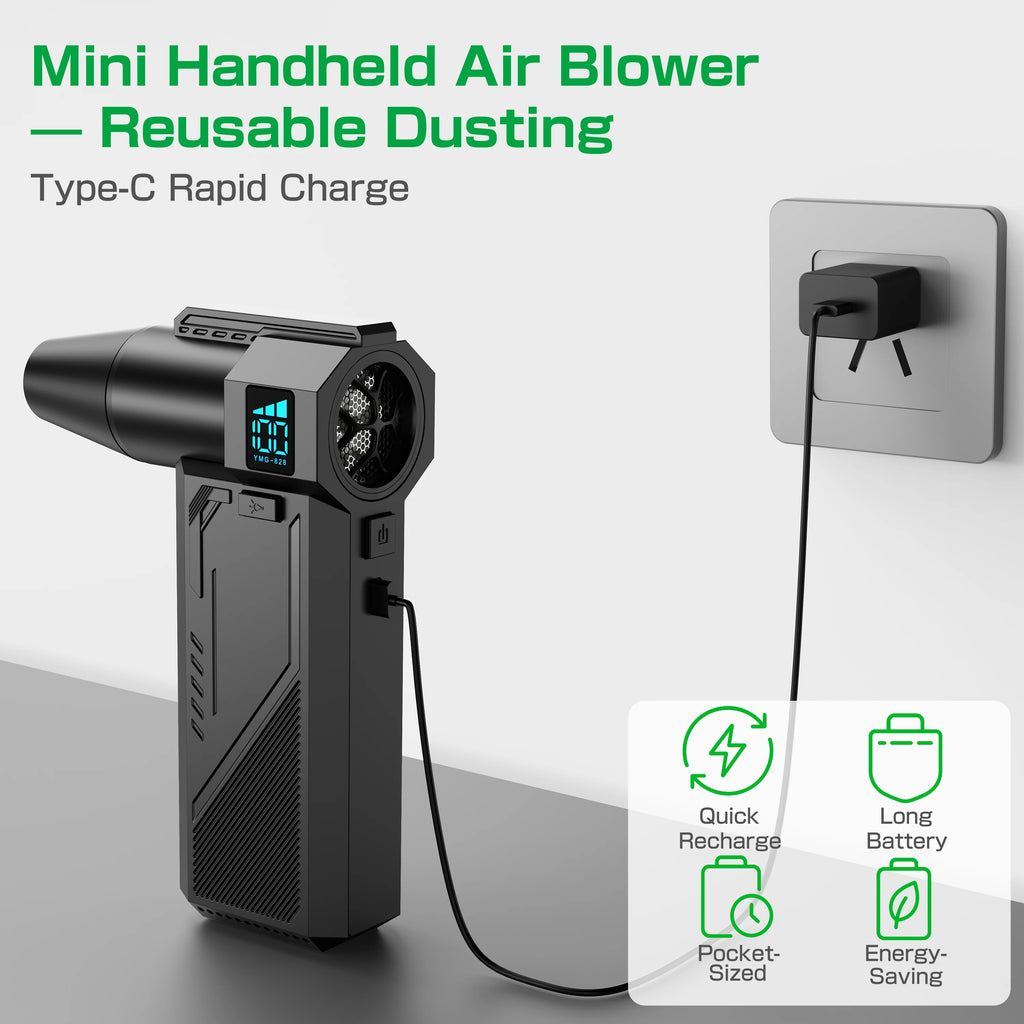 2025 Cleaning Blower Tool Speed Violent Fan Type-c Charging Powerful