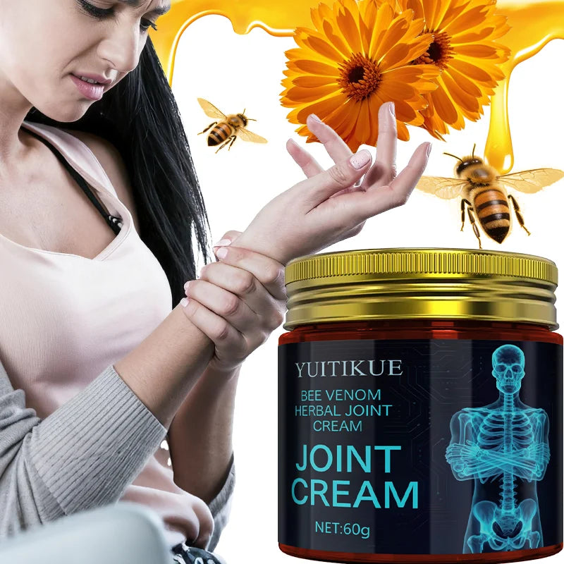 YUITIKUE Bee Venom Herbal Joint Cream 60g | Multi-Joint Care Herbal Joint Cream Zpaxo