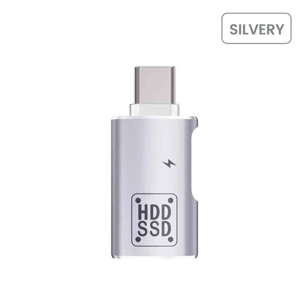 2-in-1 USB-C to USB 2.0 OTG Adapter | Type-C Connector USB-C OTG Adapter Zpaxo Silver