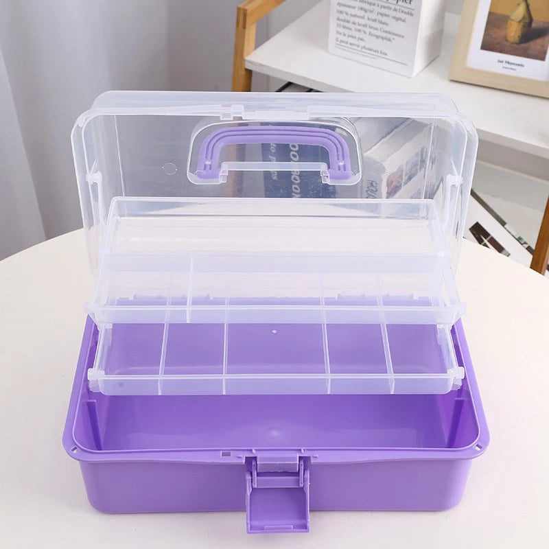 Foldable Multifunctional Plastic Portable Makeup Hairpin Organizer Zpaxo