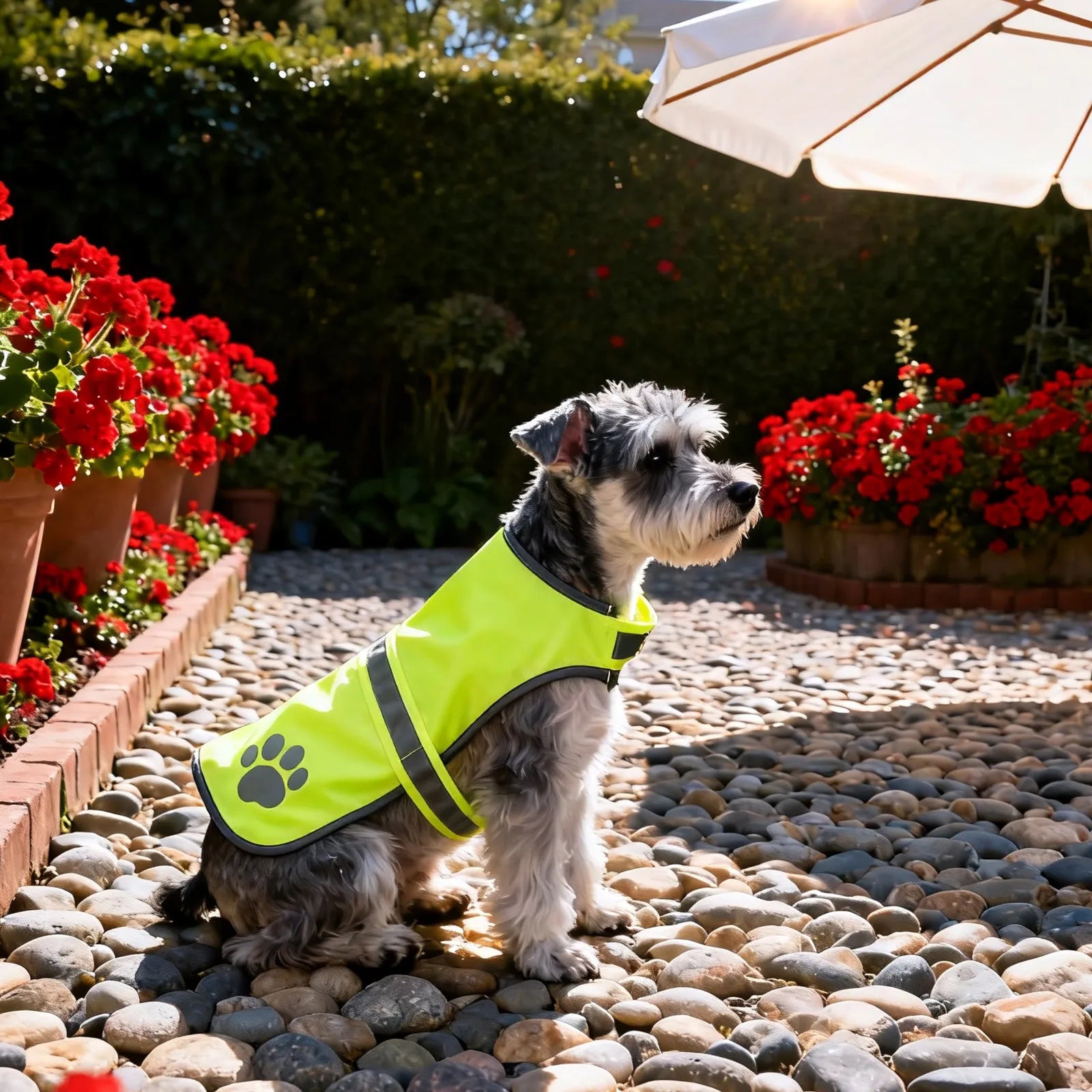 Small Dog Reflective Vest Visibility Fluorescent Orange Adjustable