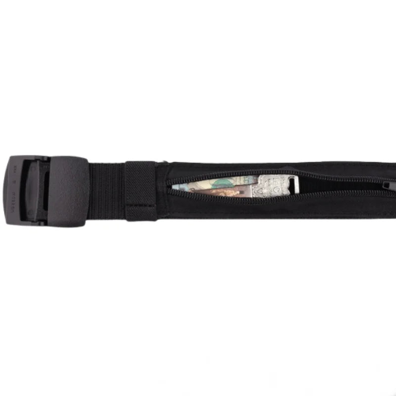 Travel security insurance anti-theft invisible money-hiding belt with hidden zipper, wallet belt and waist pouch Zpaxo