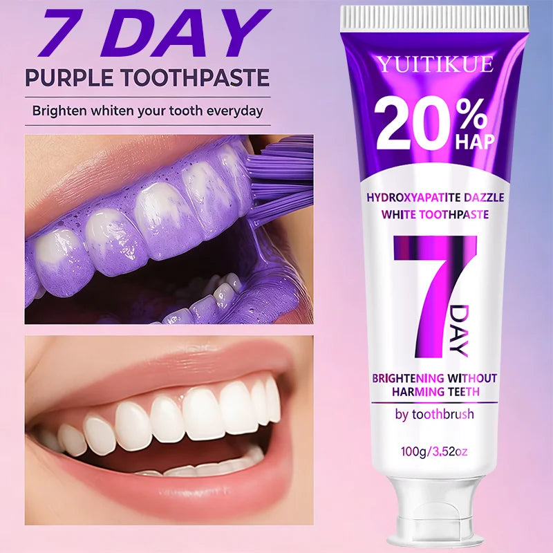 Hydroxyapatite Purple Toothpaste – Whitening & Deep Clean Mint Whitening Toothpaste Zpaxo