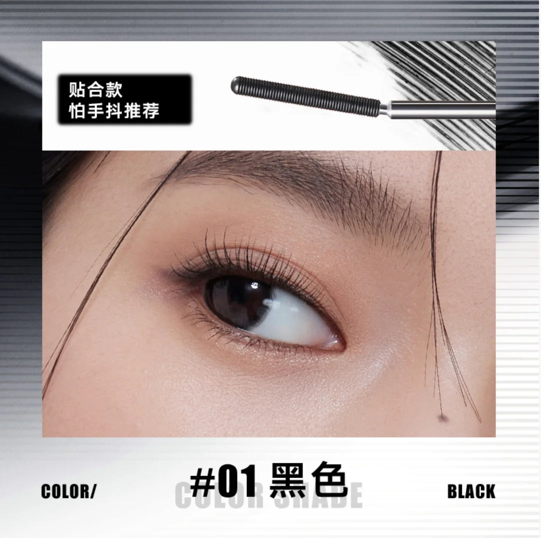 JUDYDOLL Mascara Feather Lash Iron Slender Curling Steel Tube Toothed Zpaxo Curly Black