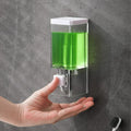 2026 Home Transparent Wall Mounted Manual Soap Dispenser, Bathroom, Hotel Single Head Non Perforated Hand Soap Dispenser Zpaxo 921 Smooth