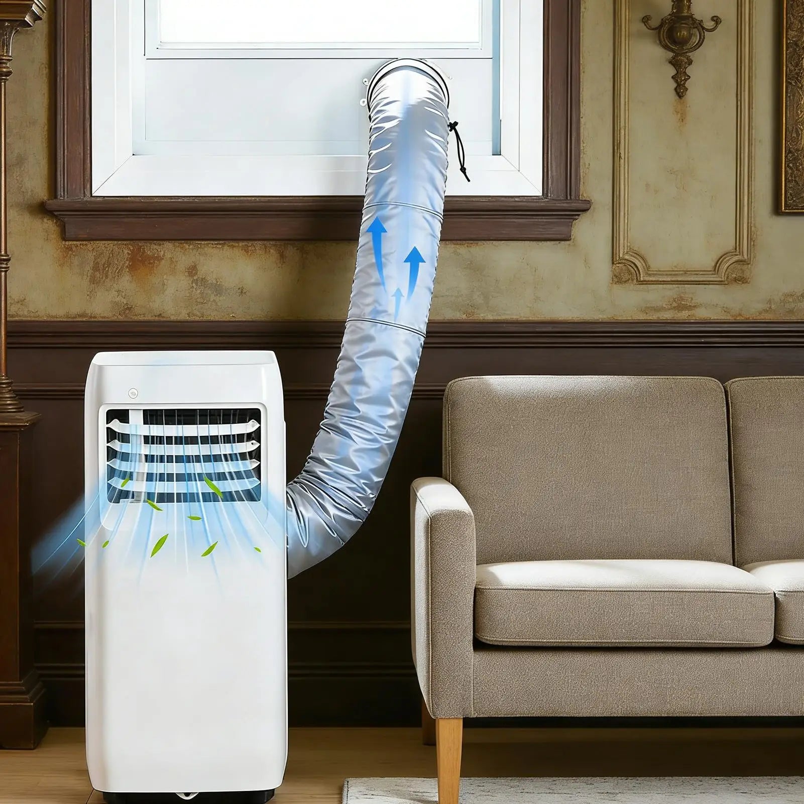 AC Hose Insulation Cover Thermal Effective Adjustable Waterproof Air