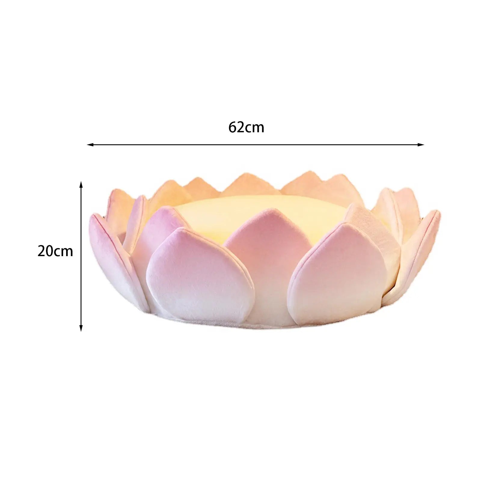 Lotus Flower Shaped Cushion Detachable Floor Pillow Floor Seating Cushion Meditation Cushion for Party Sofa Sitting Yoga Zpaxo