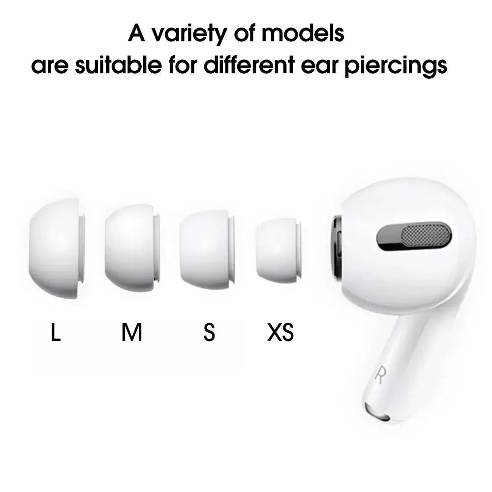 4 Pairs Ear Tips Protective Earbuds Cover Noise Reduction Hole Ear-pads For AirPods Pro/Pro 2 For Apple Airpods Pro 1st 2nd Gen Zpaxo