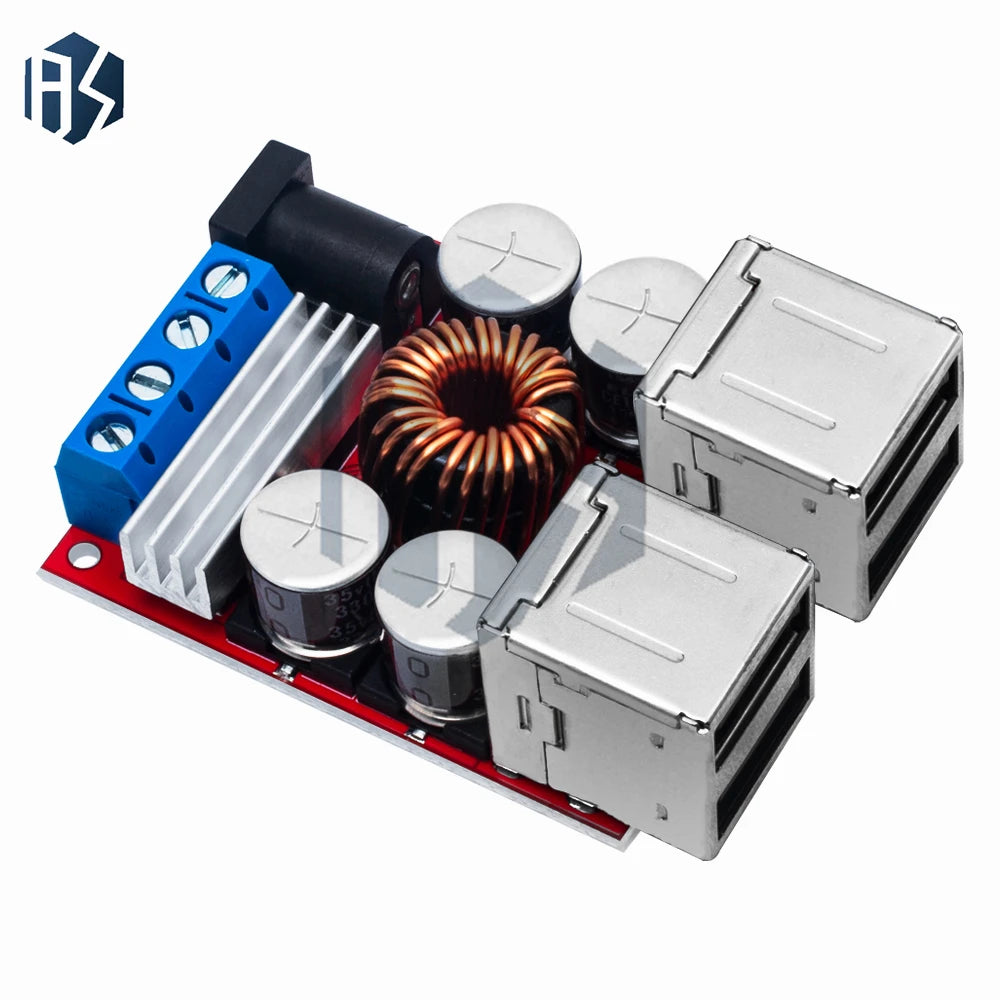 BAISHUN DC-DC Vehicle Charging Module – 8V-35V to 5V 8A, 4-Port USB Output Car Mobile Charger Zpaxo