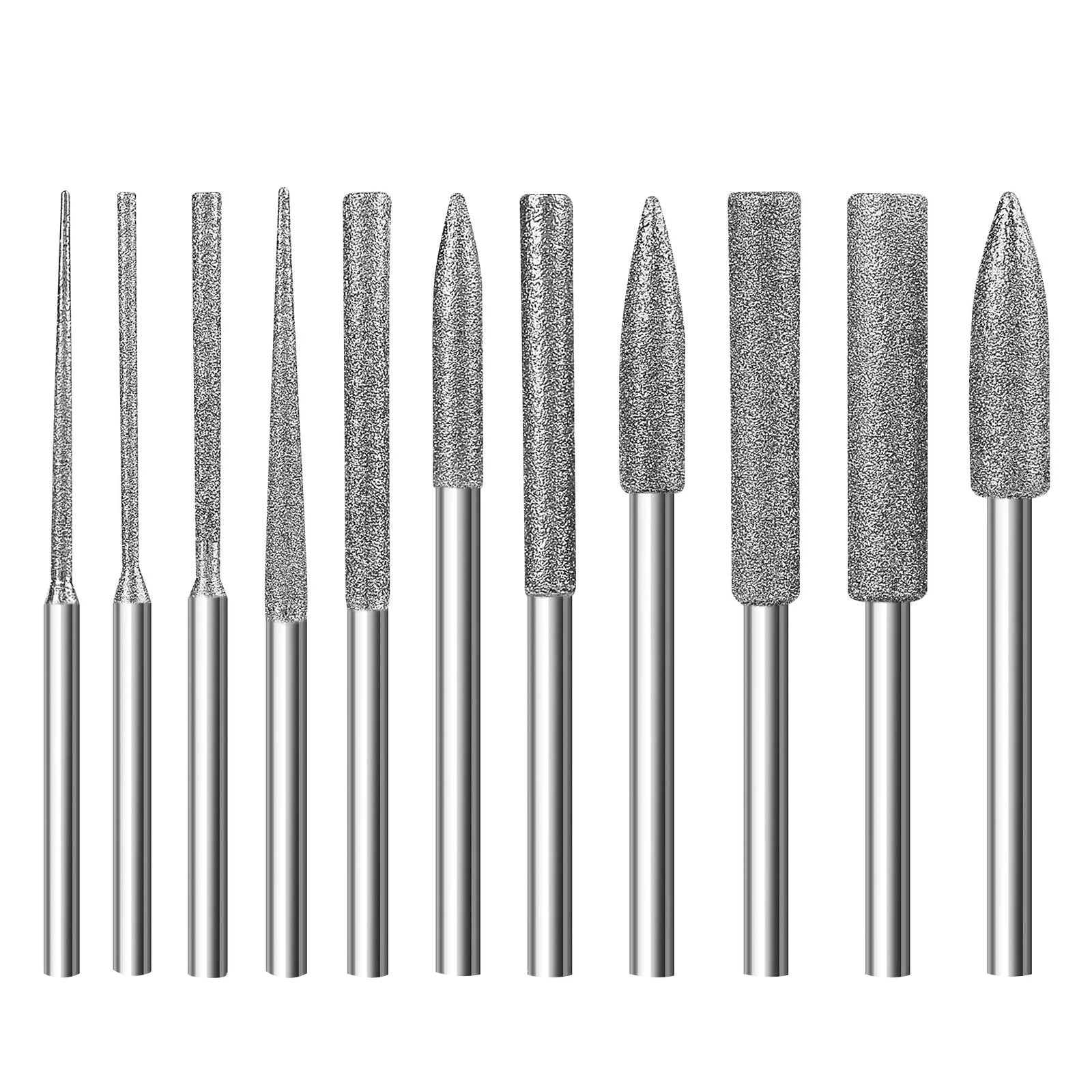Diamond Grinding Burr Needle Point Engraving Carving Polishing Glass