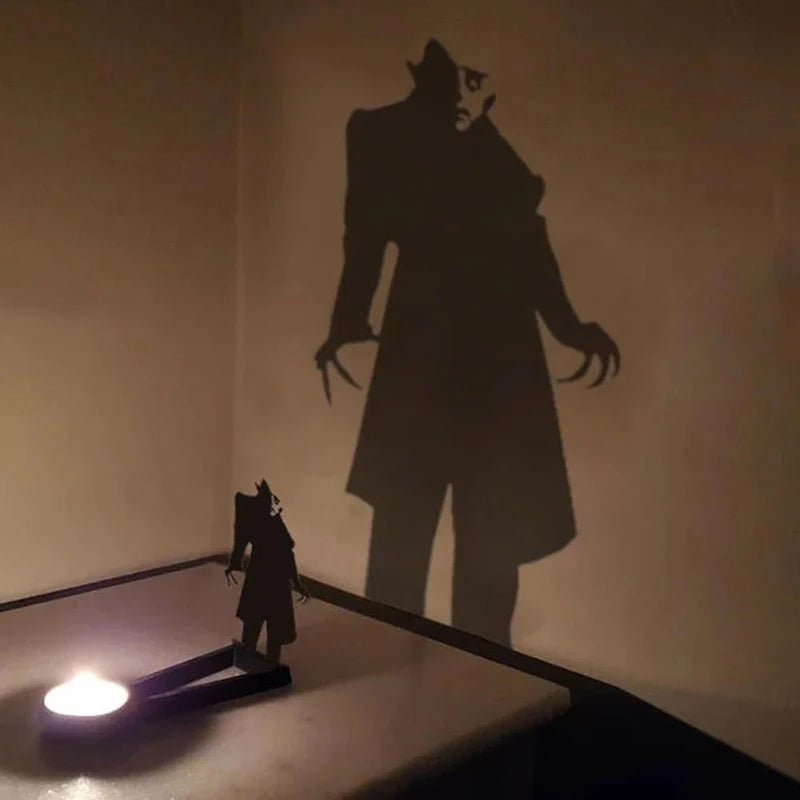 Nosferatu Candle Holder Nosferatu Candle Shadow Tealight Shadow Caster Halloween Horror Candle Holder Decor Party Horror Decor Zpaxo