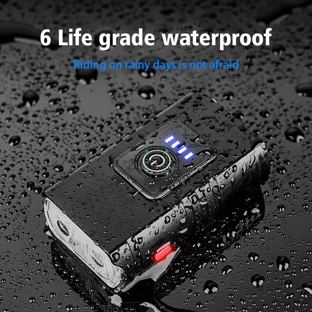 T6 LED Bike Headlight – USB Rechargeable, 1000LM, IPX5