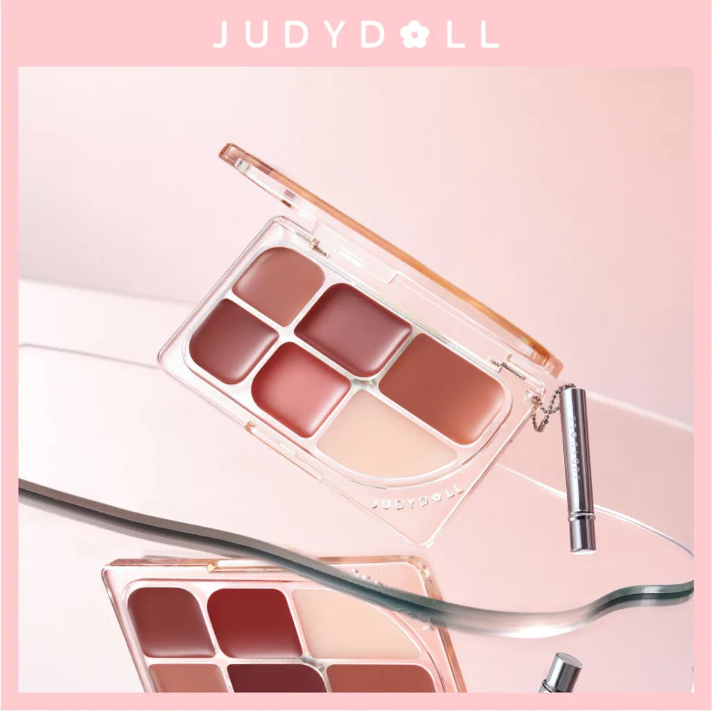 Judydoll Six Lipstick Palette Matte Velvet Cream Multi Purpose Paste Zpaxo