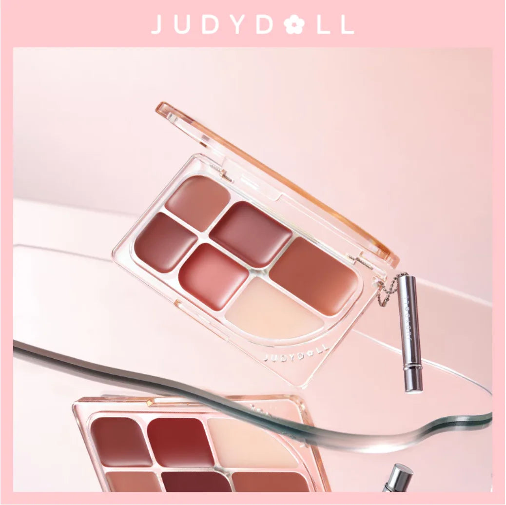 Judydoll Six Lipstick Palette Matte Velvet Cream Multi Purpose Paste Zpaxo