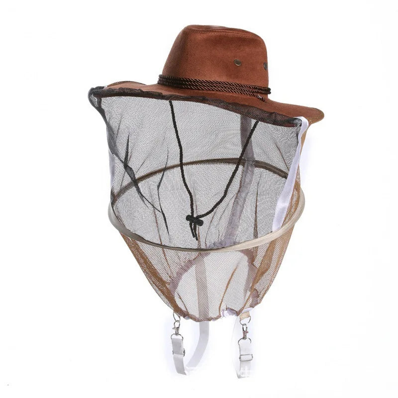Beekeeper Protective Hat Anti Bee Fabric Nylon Net Yarn Beekeeping