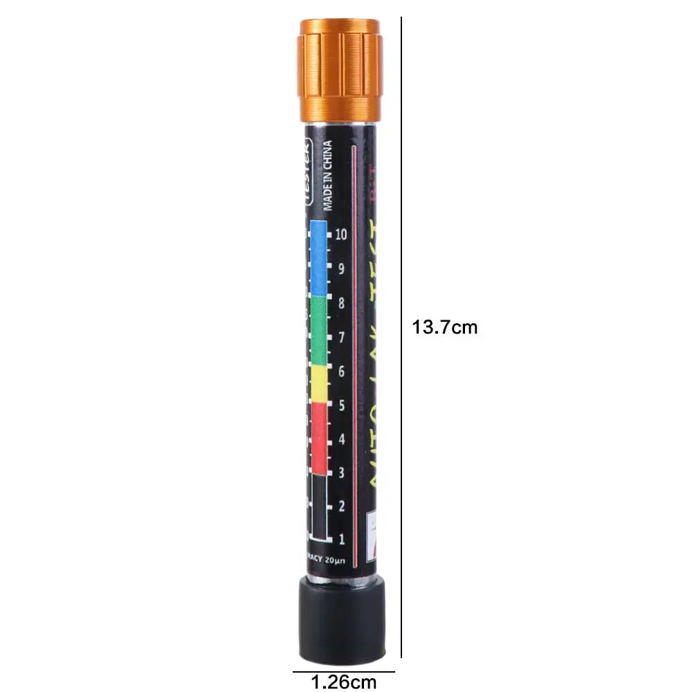 Plastic Car Paint Thickness Tester Pen Scale Indicator with Magnetic Tip Car Paint Coating Tester Meter Portable Zpaxo