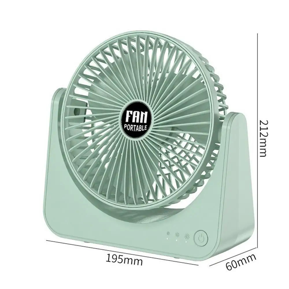 Table Fan Quiet Rechargeable Battery Operated Portable Personal USB Zpaxo B