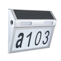 Outdoor Solar House Number Light Waterproof Stainless LED Lamp Warm/White/Neutral Lighting for Yard Door Fence Zpaxo Blue 6500 -3200-4500K China Mainland