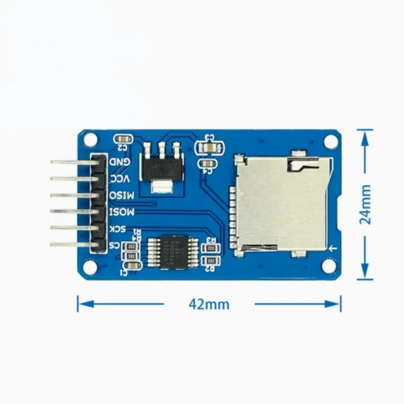 Micro SD card module SPI interface TF card reader/writer with level conversion chip Zpaxo
