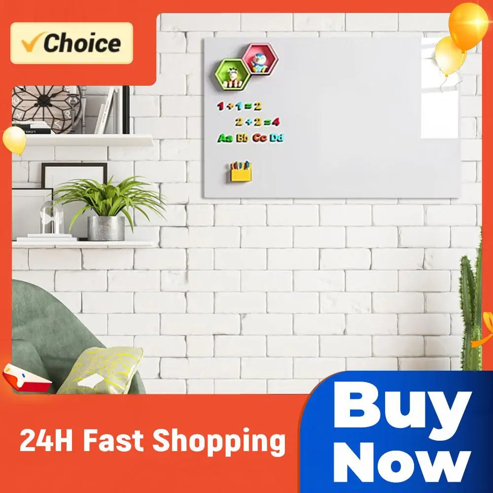 Magnetic Whiteboard Contact Paper Include Marker Magnet Eraser Stick