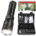 KDULIT 2000LM LED Zoom Flashlight – Type-C Rechargeable Tactical Torch
