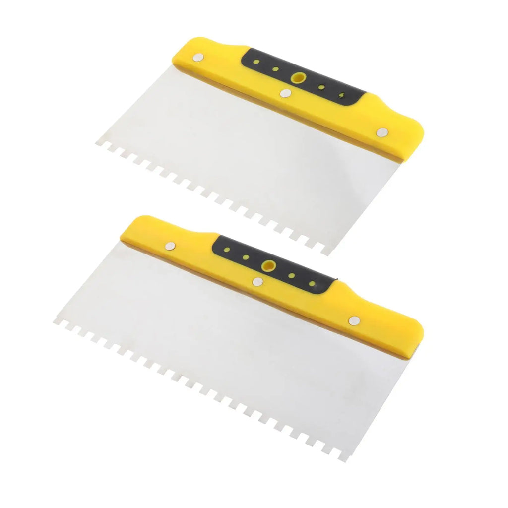 Notched Steel Trowel – Plastering, Drywall & Tile Tool Plastering Trowel Zpaxo 8''