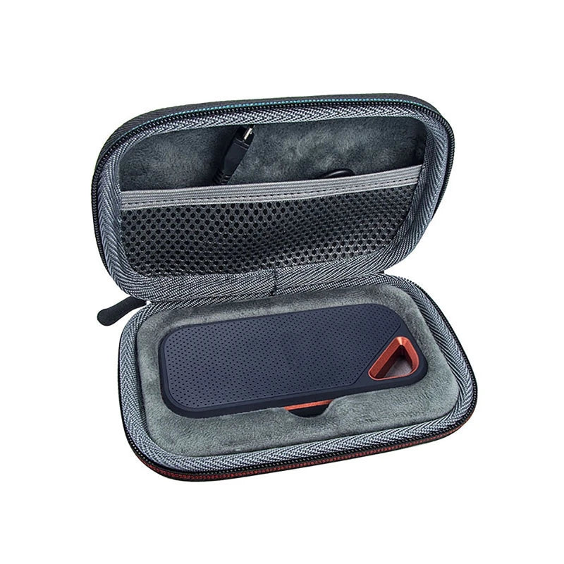 Hard EVA Portable External Solid State Drive Travel Carrying Bag Storage Case for SanDisk SSD E80 E81 Extreme PRO Zpaxo