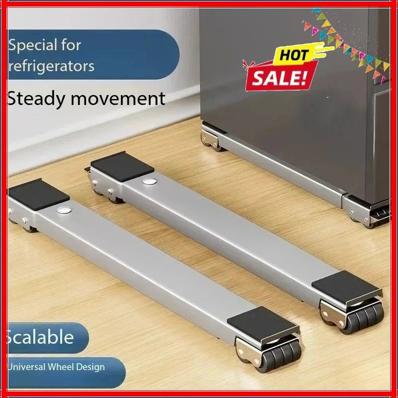 New adjustable stainless steel shockproof rack for washing machines and refrigerators 45-70cm rust-resistant supports up to300kg Zpaxo