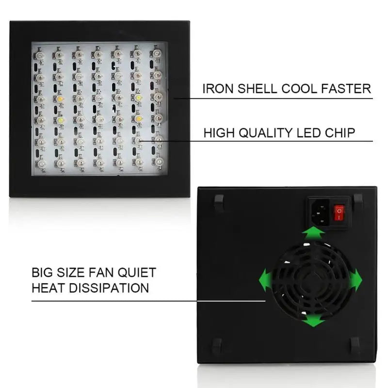 80W LED Grow Light 42leds IP66 Indoor Hydroponic System Fruits Lamp Zpaxo