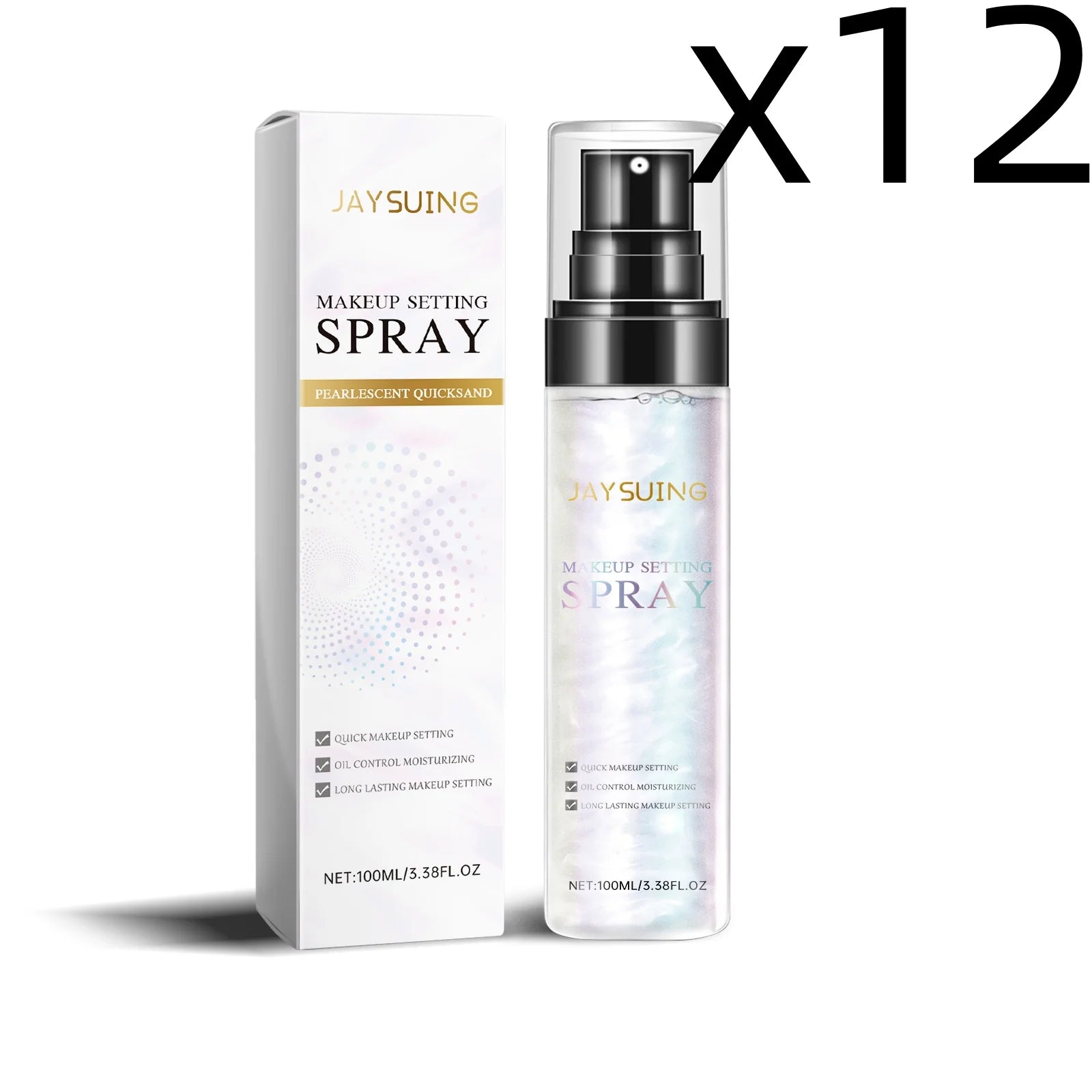 Jaysuing Makeup Setting Spray – Oil Control & Long-Last Hold Makeup Setting Spray Zpaxo 100ml Boxed X 12PCS