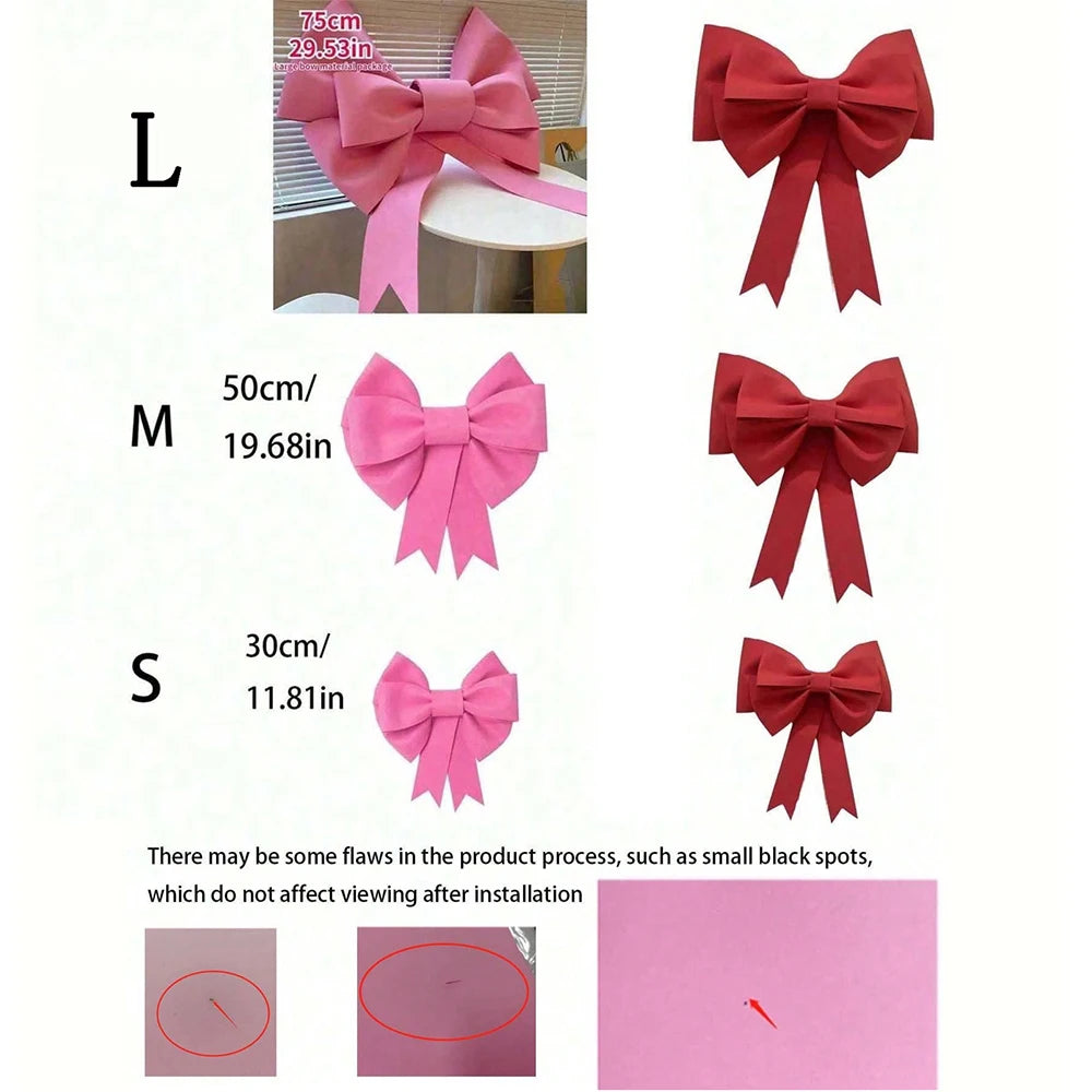 Big Bow Pink Red for or Wedding Arch Bridal Shower Party Birthday Christmas Decoration Door Home Decor Bow Knot Zpaxo