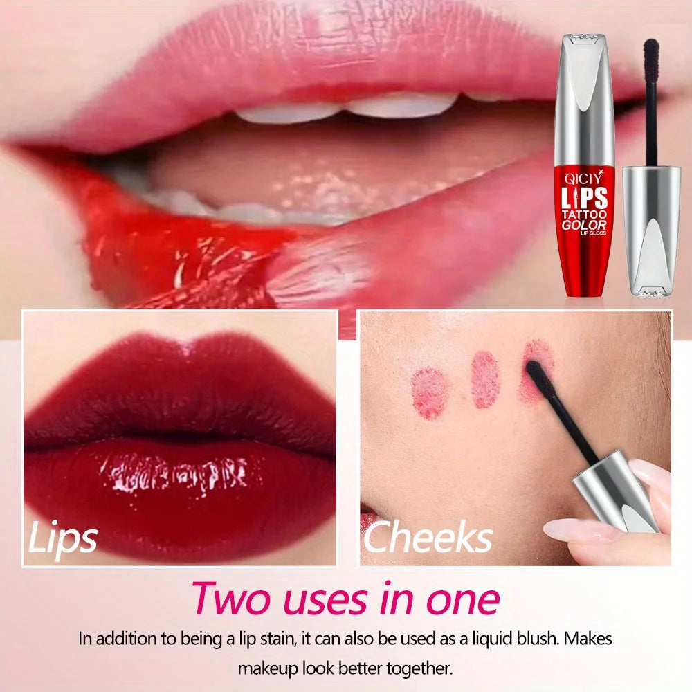 Tear lip gloss, easy to color, moisturizing and long-lasting, non-stick cup tear lip gloss Zpaxo