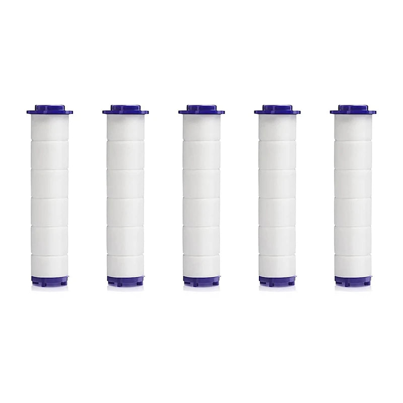 Shower Head PP-Cotton Filter Cartridge Remove Chlorine Fluoride Hard Zpaxo 5pcs
