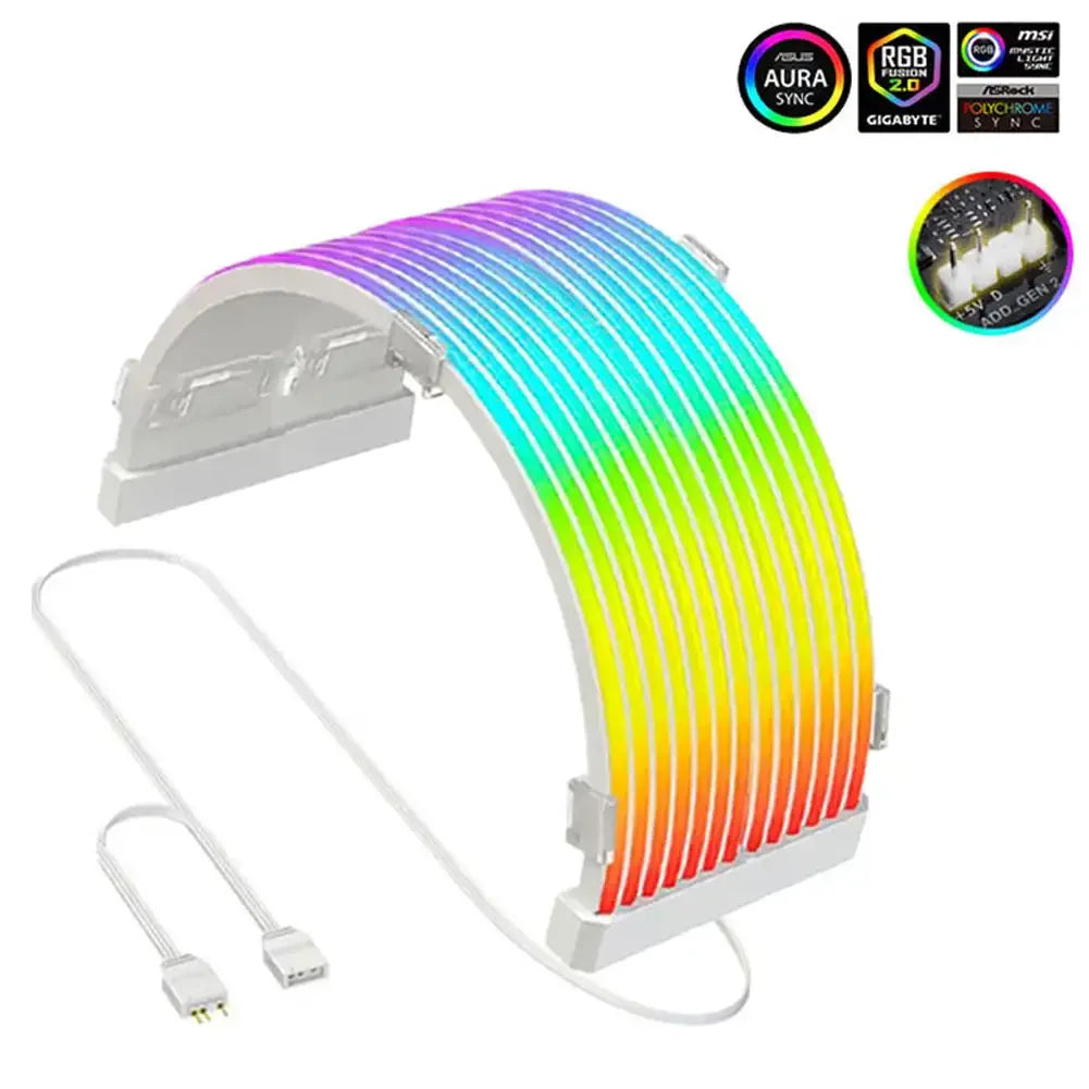 Fanmuran ARGB LED Light Strip Bar – ATX 24PIN & GPU Cover PC ARGB Light Bar Zpaxo