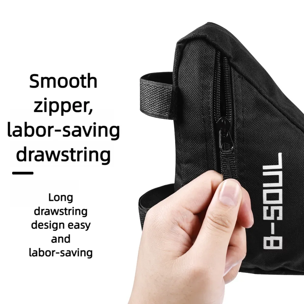 Bicycle Triangle Bag Front Tube Frame Saddle Storage Bag Waterproof Pouch Durable Bike Versatile Durable Bag Bicycle Accessories Zpaxo