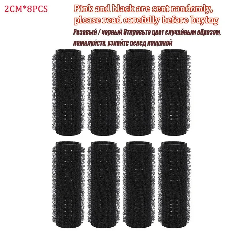 4- Hair Rollers Self Grip Hook Curlers Roller Bangs Salon No Heat