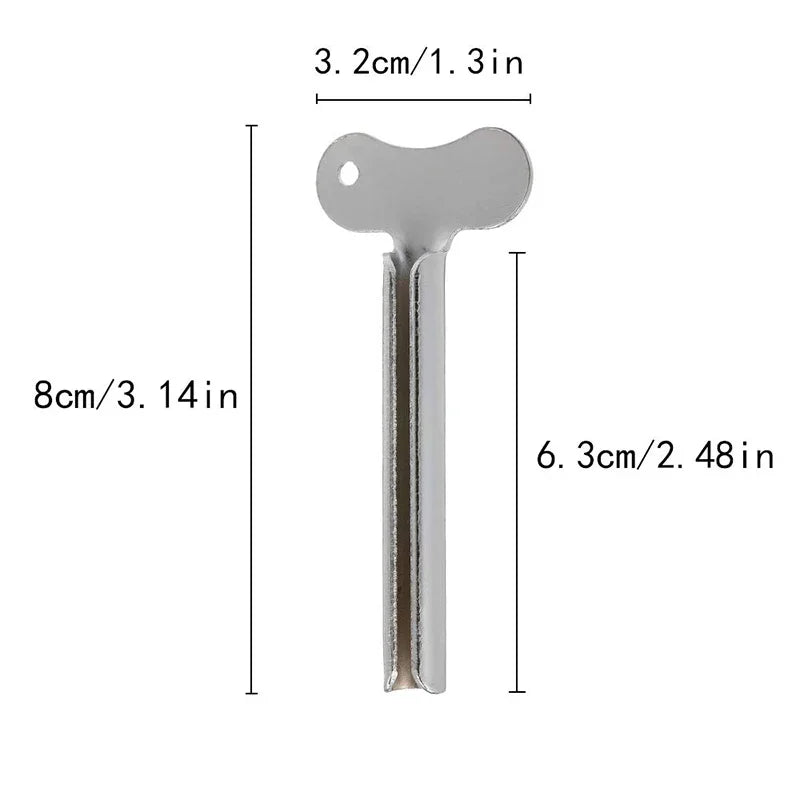 5pcs Stainless Steel Toothpaste Squeezer Facial Cleanser Toothpaste Dispenser Squeezer Tube Tools Metal Bathroom Accessories Zpaxo