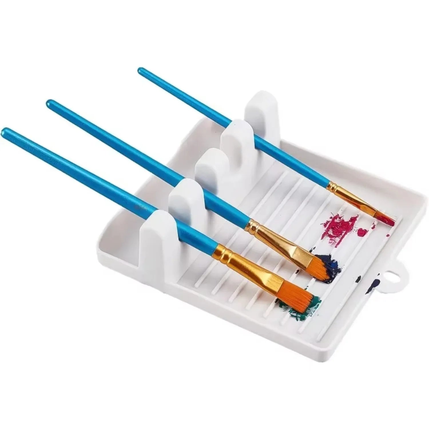 4-slot Tray Painting Pen Holder Watercolor Acrylic Oil Palette Zpaxo